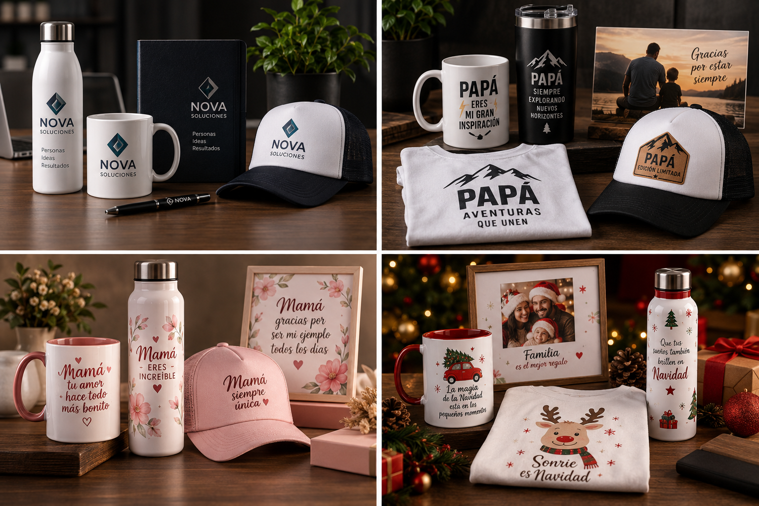 Collage de regalos personalizados para toda ocasión