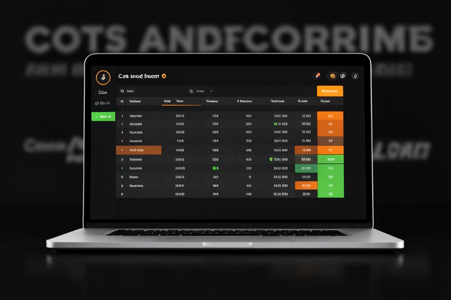 Calculadora de costos y ganancias en pantalla